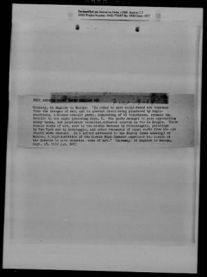 General Records > Roberts Commission Press Clippings, July 1943-December 1944