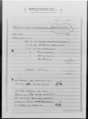 Administrative Records > Personnel: Administration, January 1949-June 1951