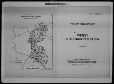 Thumbnail for General Records > Military Government Information Bulletins [1 Of 2]