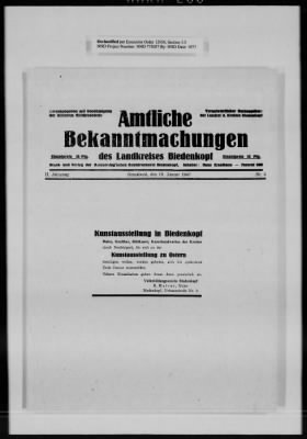 General Records > Artists' Associations: Biedenkopf