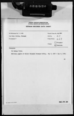 Personnel Files and Identification Papers > Military papers of Master Sergeant Hermann Helbig