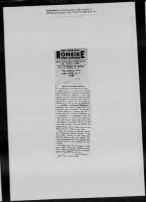 Thumbnail for General Records > Press Clippings: July 1944-August 1944