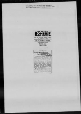 Thumbnail for General Records > Press Clippings: July 1944-August 1944