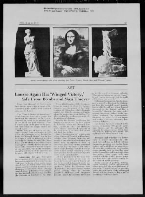 Thumbnail for General Records > Press Clippings: October 1944-November 1944