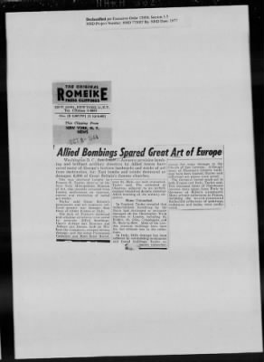 Thumbnail for General Records > Press Clippings: October 1944-November 1944