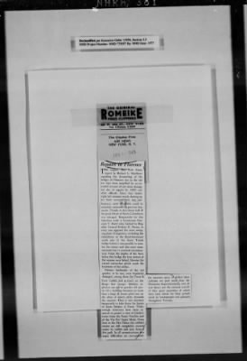 Thumbnail for General Records > Press Clippings: December 1944-January 1945