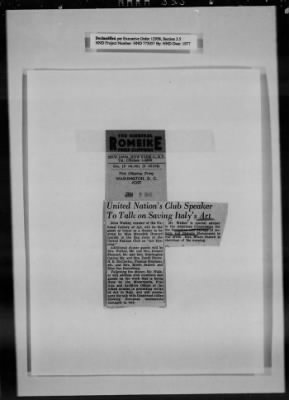 Thumbnail for General Records > Press Clippings: December 1944-January 1945