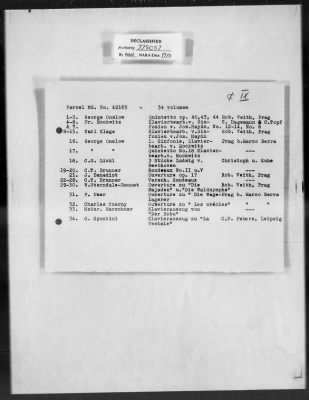 Thumbnail for Cultural Object Restitution And Custody Records > Presumably Czechoslovakia Or Austria Collection Of Music Notes (5,860 Volumes) Mü 42119-42222