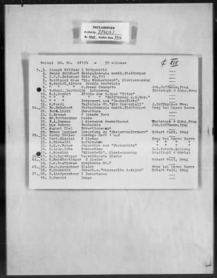 Thumbnail for Cultural Object Restitution And Custody Records > Presumably Czechoslovakia Or Austria Collection Of Music Notes (5,860 Volumes) Mü 42119-42222