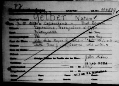 Camp Records - Inmate Cards > Records on Prisoners, Frys-Gert