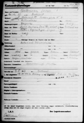 Camp Records - Inmate Cards > Records on Prisoners, Frys-Gert