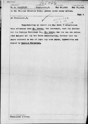 Old German Files, 1909-21 > Wm. Heinrich Rooe (#165046)