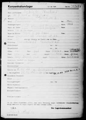 Camp Records - Inmate Cards > Records on Prisoners, Sche-Schu