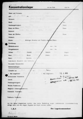 Camp Records - Inmate Cards > Records on Prisoners, Sche-Schu