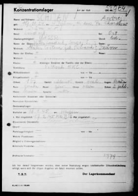 Camp Records - Inmate Cards > Records on Prisoners, Sche-Schu