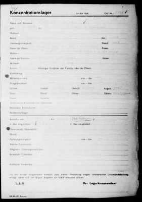 Camp Records - Inmate Cards > Records on Prisoners, Sche-Schu