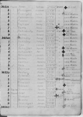 Flossenbürg Concentration Camp > Handwritten lists of inmates