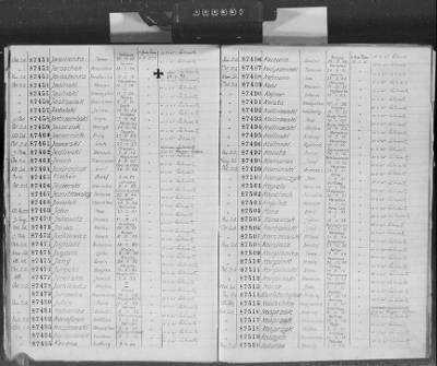 Thumbnail for Flossenbürg Concentration Camp > Handwritten lists of inmates