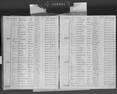 Thumbnail for Flossenbürg Concentration Camp > Handwritten lists of inmates