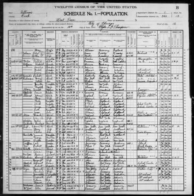 Thumbnail for City of Chicago, Twelfth Ward; 12th Pct > 340