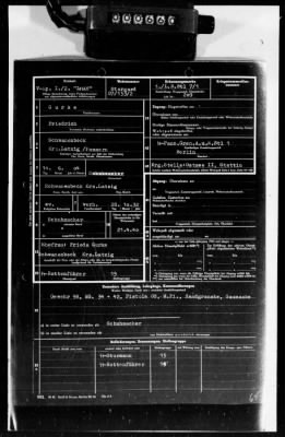 Thumbnail for Personnel Files and Identification Papers > Personnel cards of SS troops, lists of awards & promotions