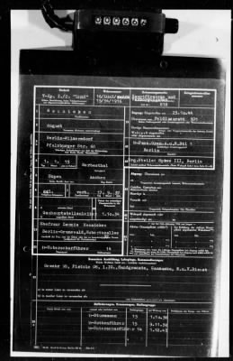 Thumbnail for Personnel Files and Identification Papers > Personnel cards of SS troops, lists of awards & promotions