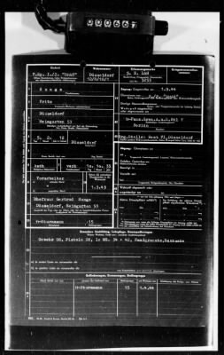 Thumbnail for Personnel Files and Identification Papers > Personnel cards of SS troops, lists of awards & promotions