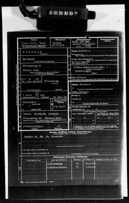 Personnel Files and Identification Papers > Personnel cards of SS troops, lists of awards & promotions