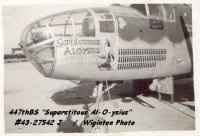 Capt J Maurice Wiginton, Pilot, 321stBG,447thBS