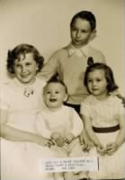 Four Children of Warren & Amelia Taylor Amie 8 Happy 10 Tim 1 Priscilla 3 1956f