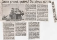 USS Saratoga News Article