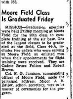 Lt Bruce W Fulton, Fighter Pilot /Newspaper Article (3 of 3)