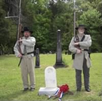 Honor Guard during Re-dedication of Robert Cole's Headstone