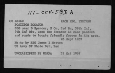 Companies B and E / 3rd Battalion / 39th Infantry / 9th Infantry Division > CC43562