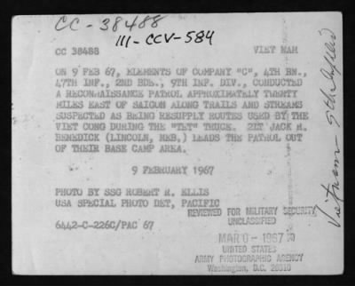 Company C / 3rd Battalion [Riverine] / 47th Infantry / 9th Infantry Division > CC38488