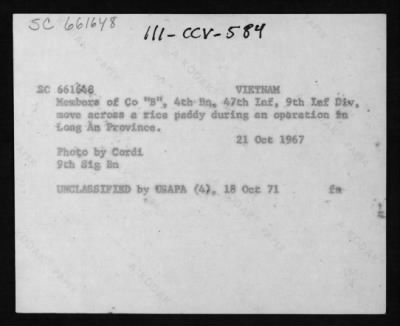 Company C / 3rd Battalion [Riverine] / 47th Infantry / 9th Infantry Division > SC661648
