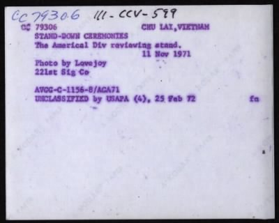 Americal Division-1968 > CC79306