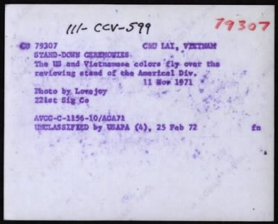 Americal Division-1968 > CC79307