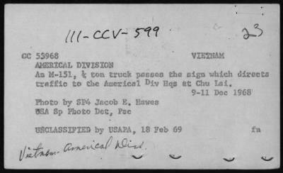 Americal Division-1968 > CC53968