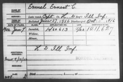 Company H > Ermel, Ernest C.