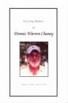 Dennis Chaney Funeral Card