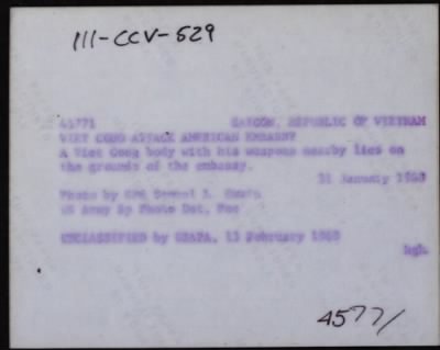 Tet Offensive 1968, (Lunar New Year) > CC45771