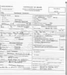 Ferdinand Schweder - death certificate