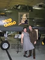 Debi and Lynn Ritger at the WW II Valentine's Day "Hanger Dance"
