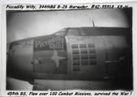 Piccadilly Willy B-26 of the 344th Bomb Group out of England