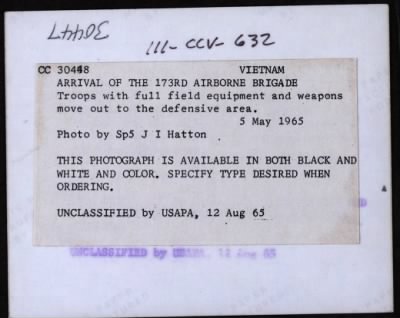 173rd Airborne Brigade-1965 > CC30448