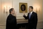 Barack Obama takes the Oath of Office a Second Time