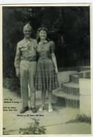 Richard H Loring (Age 28) with his niece, Erma Jean Cole (Lowe)
