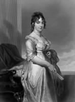 Dolley Madison Woodcut Portrait