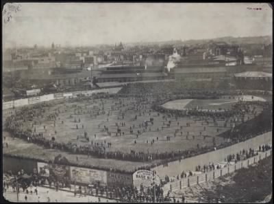 McGreevey Collection > Fans on the field at the Huntington Avenue Grounds, 1903 World Series